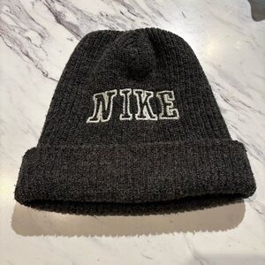 Vintage Nike toque beanie Embroidered Spell Out Nike Wool Blend Y2K